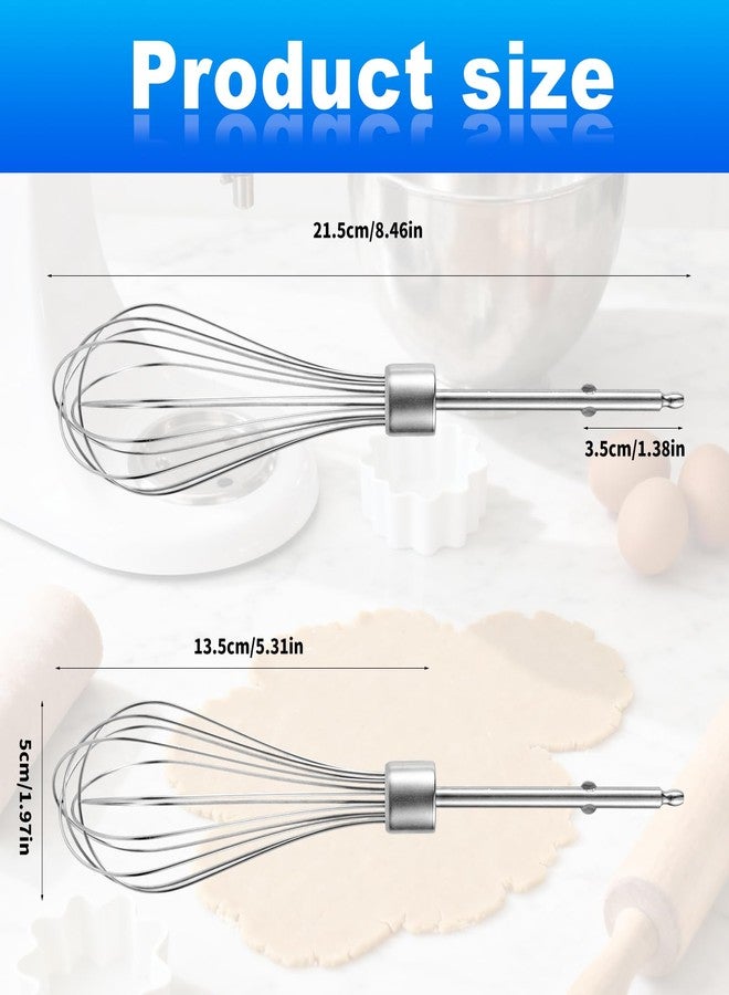 Lyreh 2pcs Hand Mixer Beaters Attachments Compatible with Black & Decker, Universal Stainless Steel Hand Mixer Turbo Beaters Replacement Cooking and Baking Tool Accessory for Kitchen - Image 2